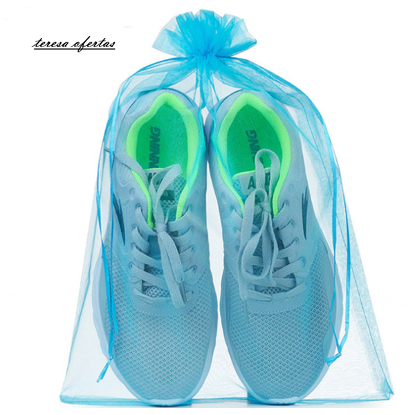 6 sacos de organzas Azul 30x40 (maternidade) tamanho grande