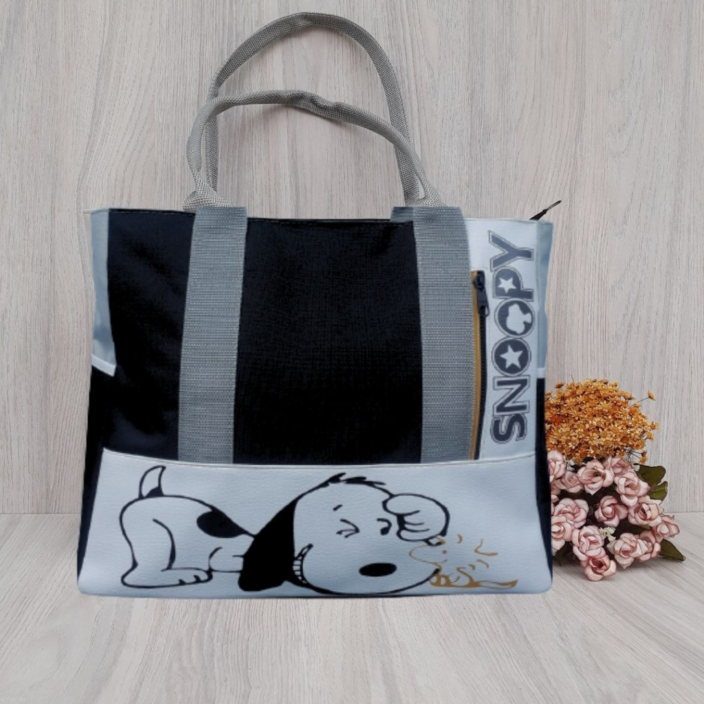 Bolsa Feminina Snoopy 5 Cores Linda e Estilosa