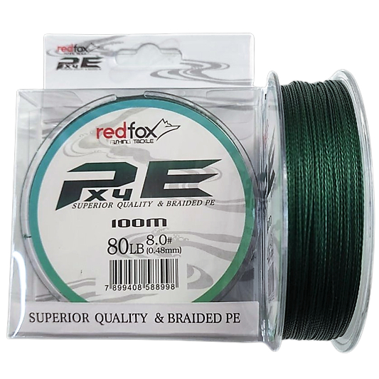 Linha Multifilamento Redfox 4X Dyneema  100 metros – Alta Resistência e Desempenho Profissional