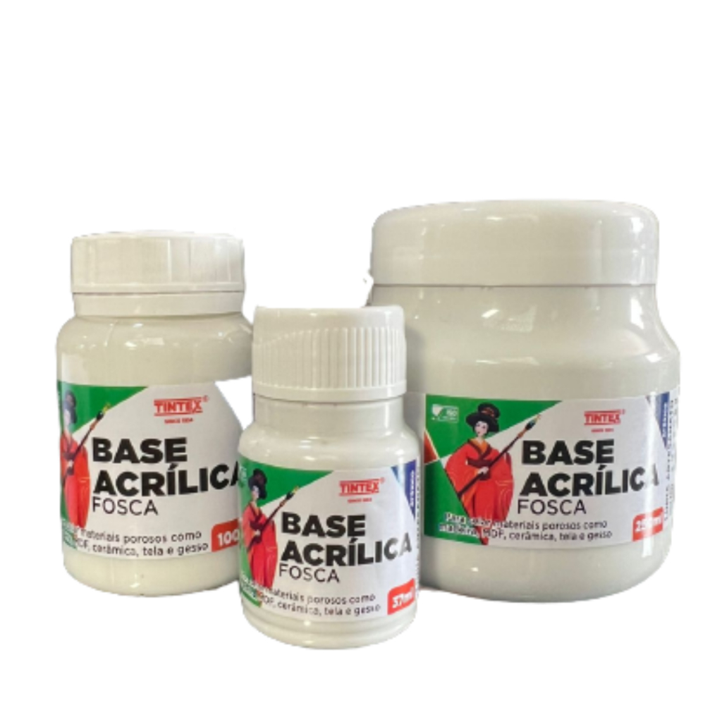 Base Acrílica Fosca 37ml, 100ml e 250ml - TINTEX