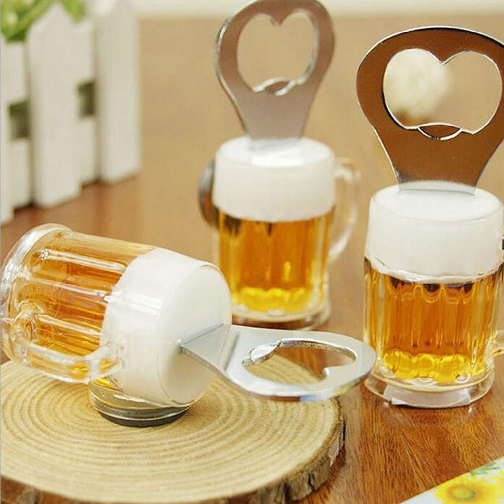 10 a 40 Abridor De Garrafa Formado Caneca De Chopp C/imã aço inoxidável