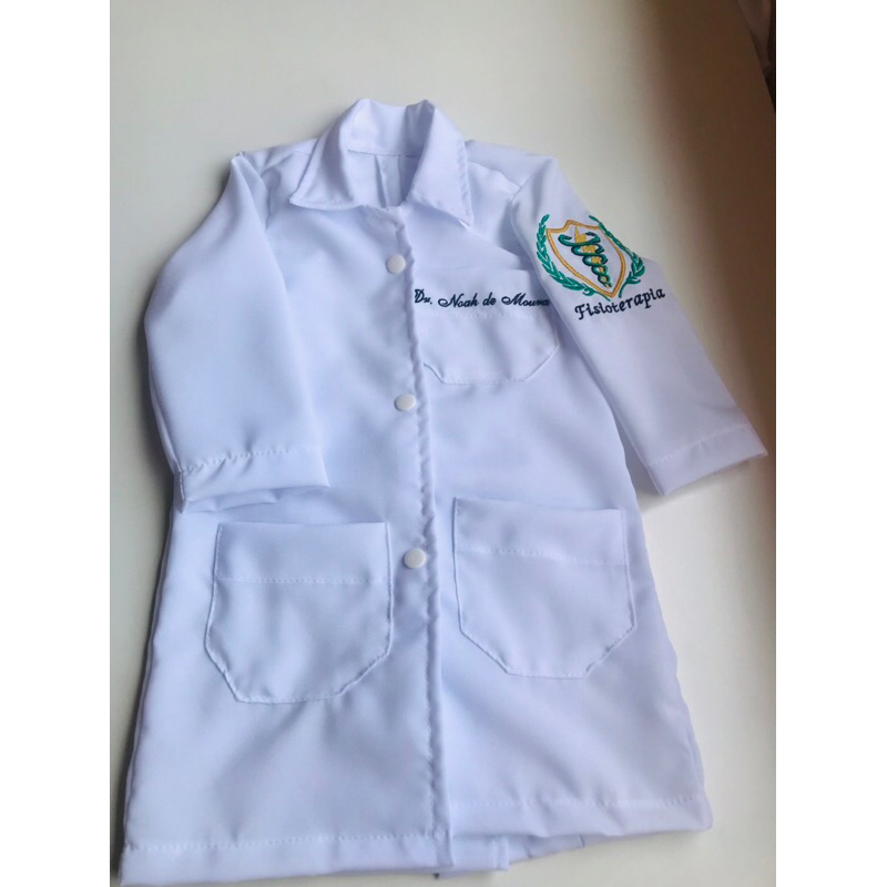 Jaleco Infantil Personalizado Brasão Fisioterapia