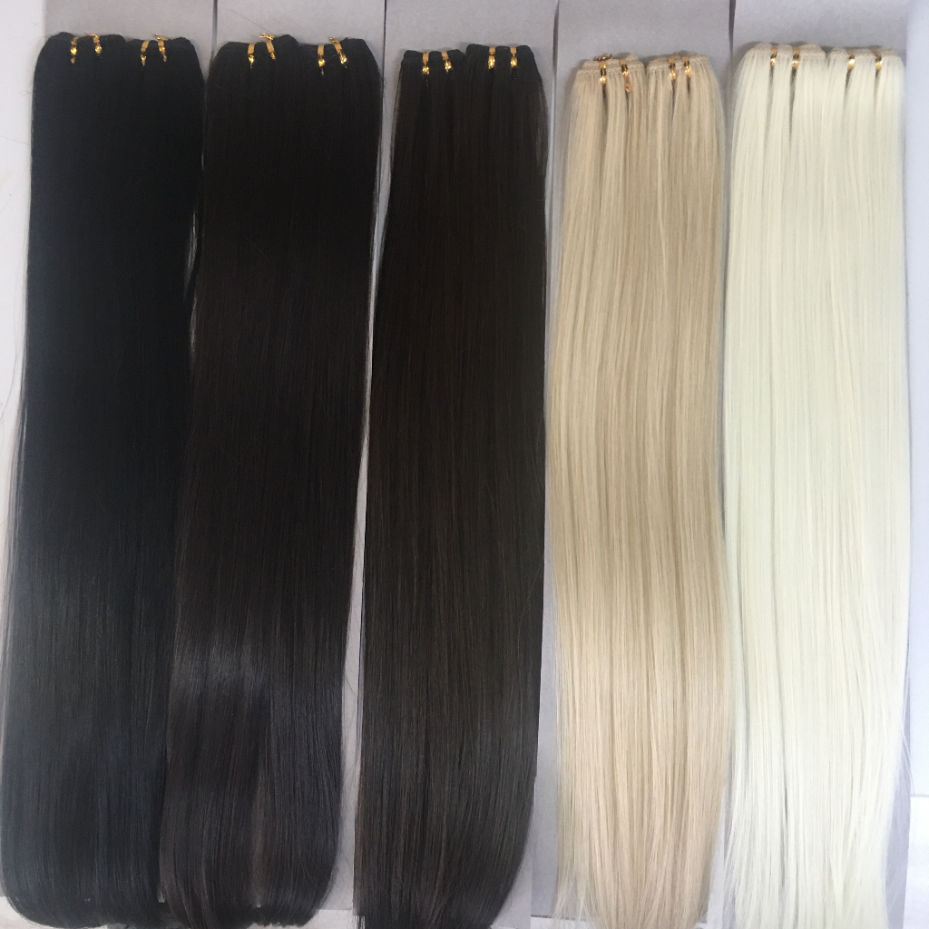 Cabelo Orgânico Liso 70 Cm 100g Tecido 2telas/pacote Sem Brilho Similar humano