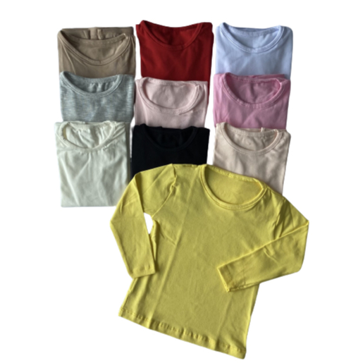 Blusa Feminina Infantil Manga Longa