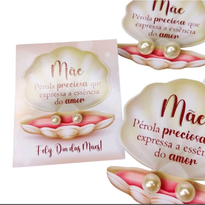 kit 100, 50 , 20 pares de brinco perola +tags dia das maes lembrancinha/mimo