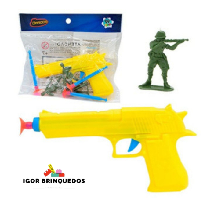 Brinquedo Lança Dardos com Soldadinhos Brinquedo Infantil