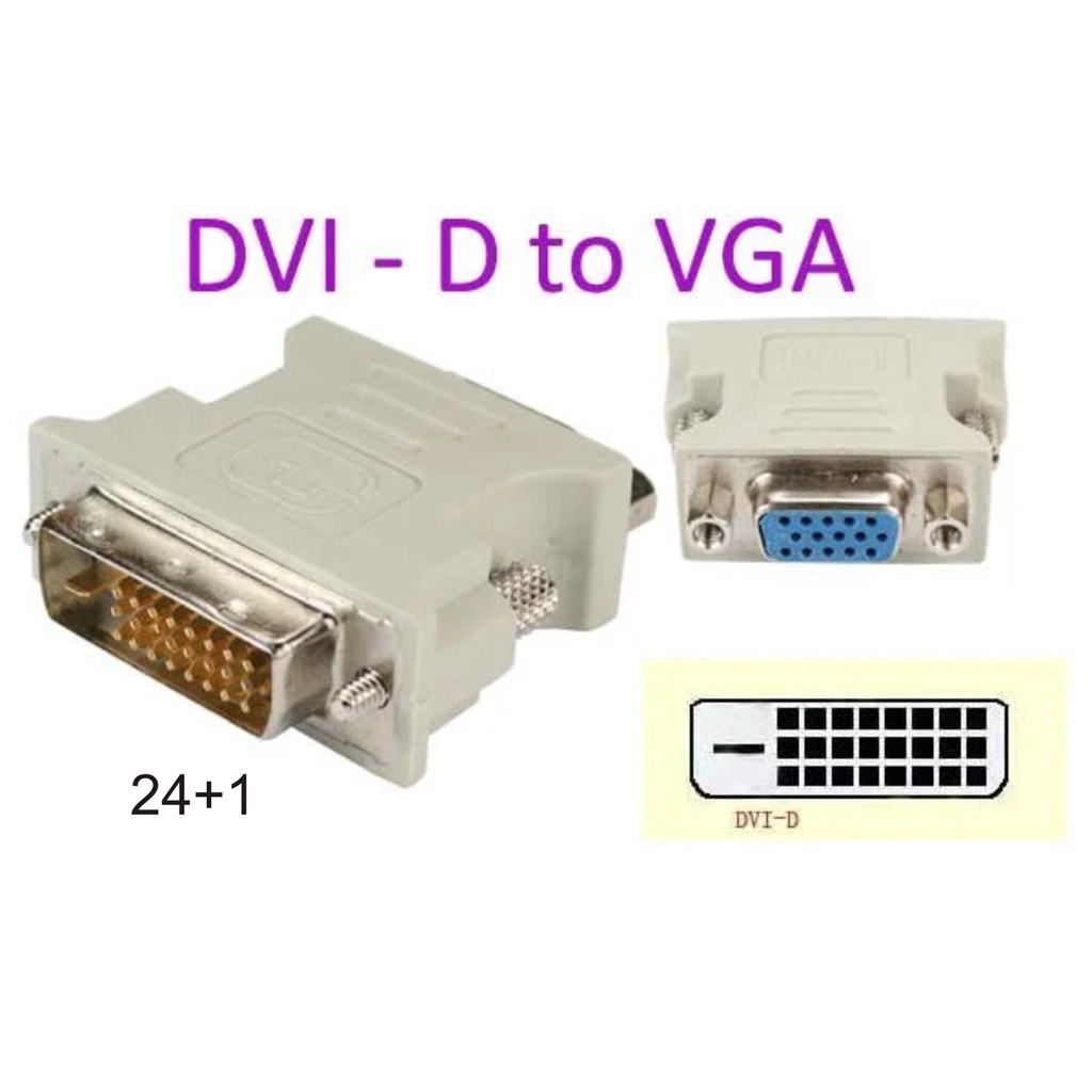 Adaptador dvi-d para Vga femea - 24+1