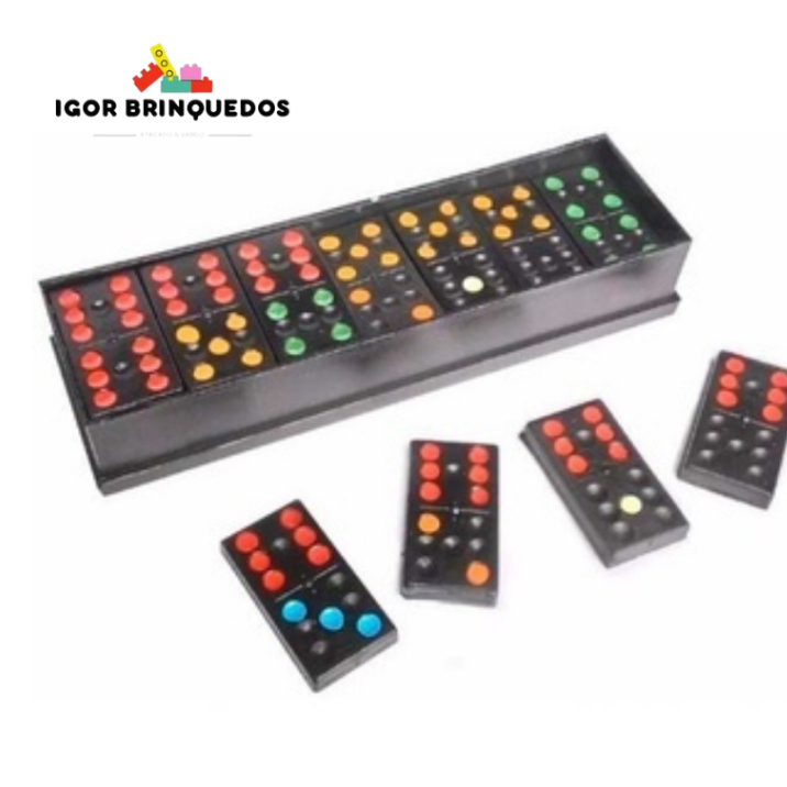Jogo Dominó Simples Preto Jogo Em Casa Preto Plástico Lembrancinhas