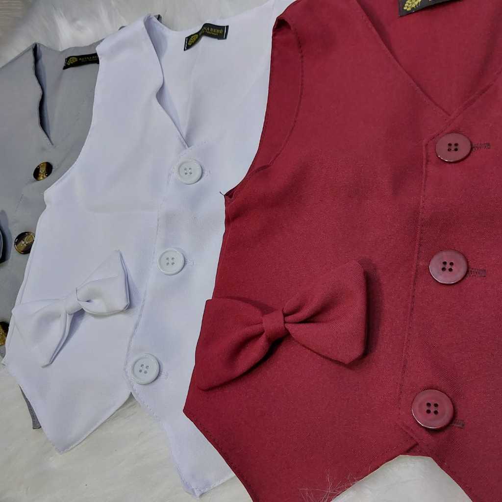 Colete social com gravata festa menino Bebê 1 A 10 ANOS