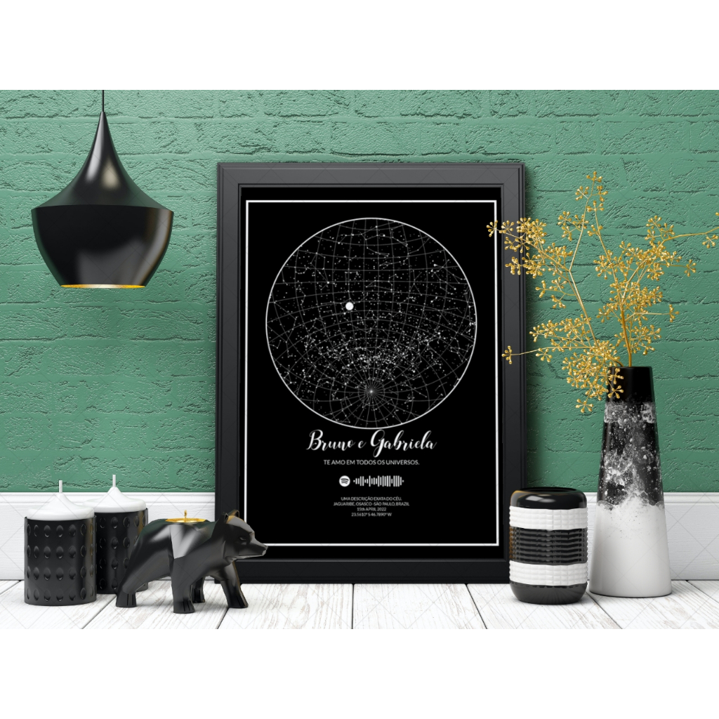 Mapa Das Estrelas Arte Digital
