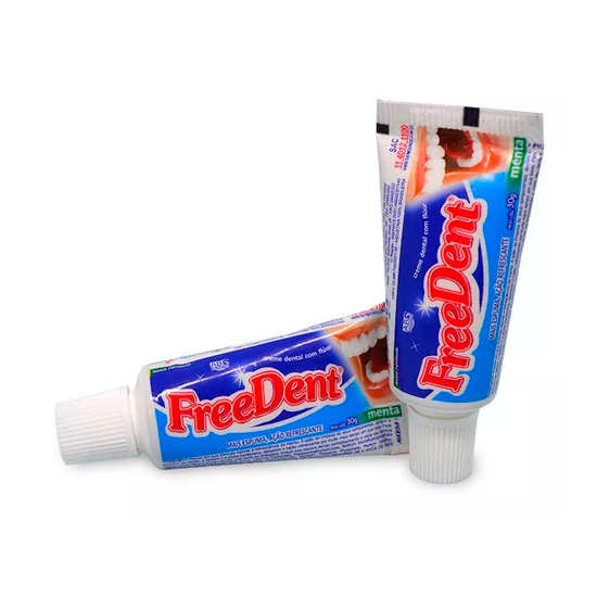 10 unidades Creme Dental Freedent 30 gramas a Granel.