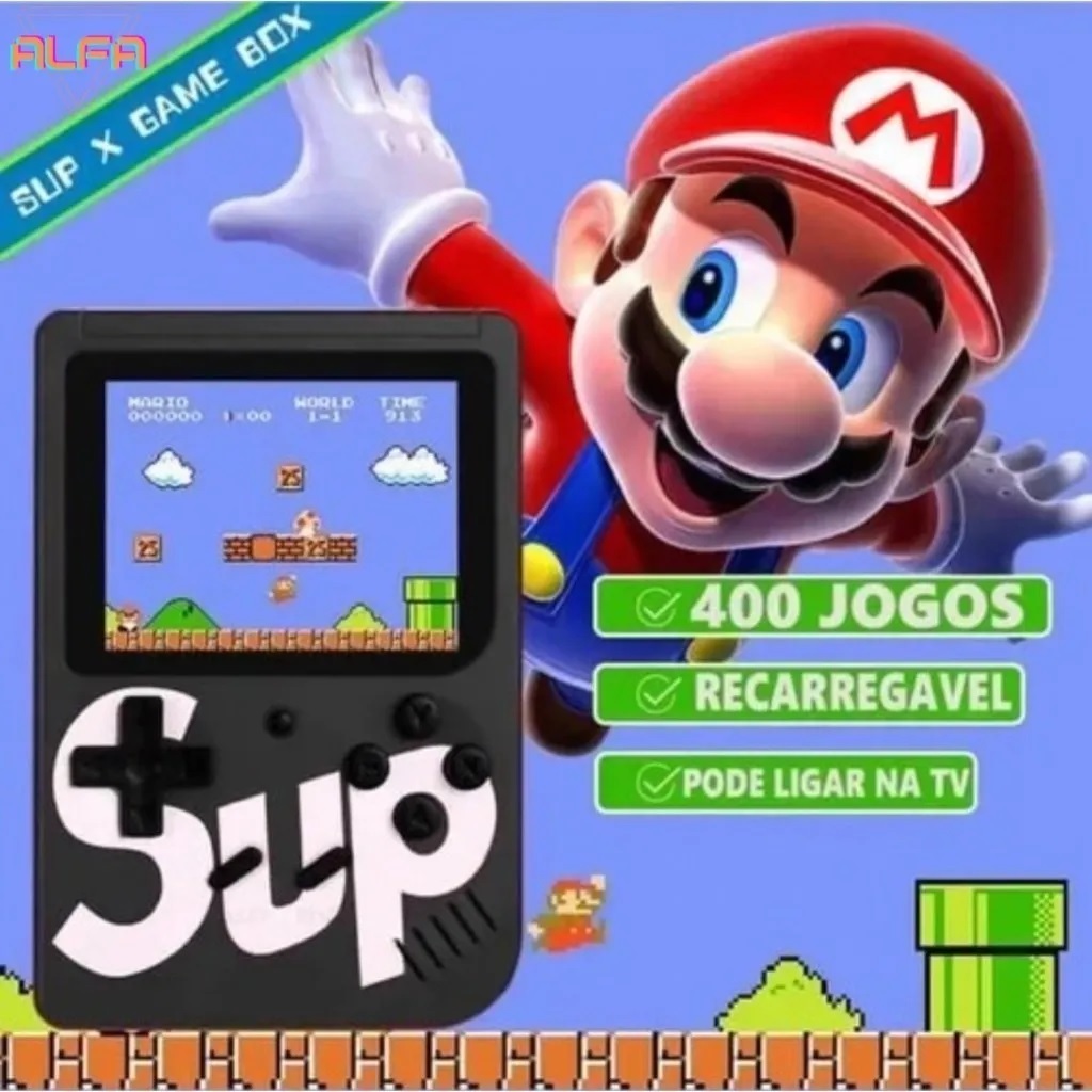 Mini Game Retrô Portatil 400 Jogos Antigos Anos 80