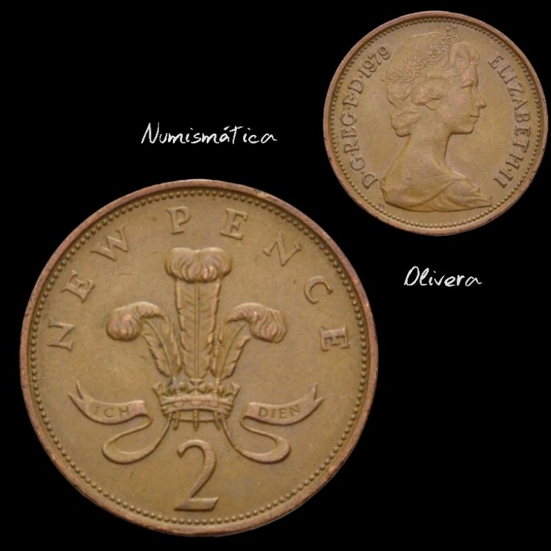 L.: 0138 - Moeda antiga Reino Unido 2 new pence.