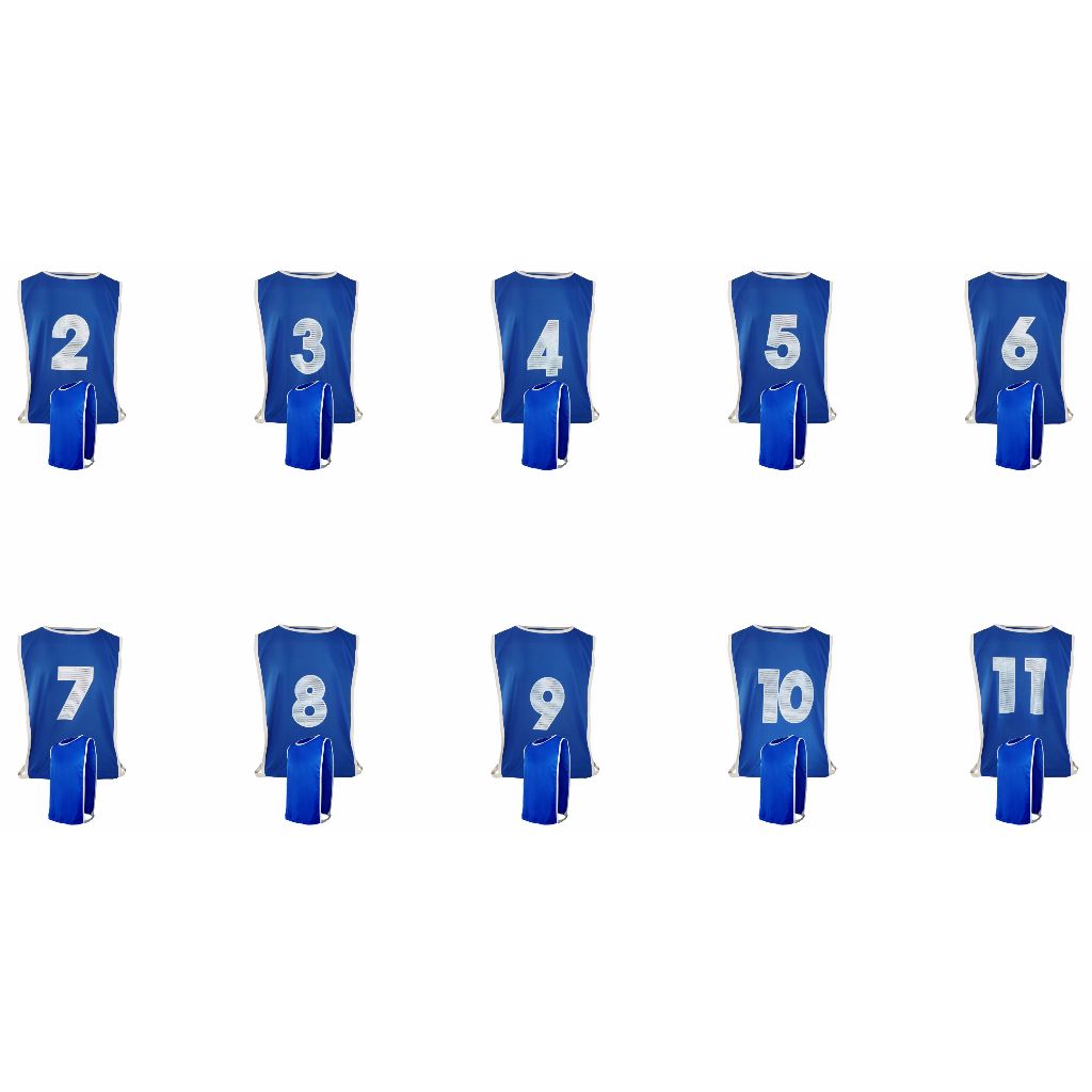 Kit Com 10 Coletes Esportivos Numerado nº 2 ao 11 Tamanho único Adulto helanquinha