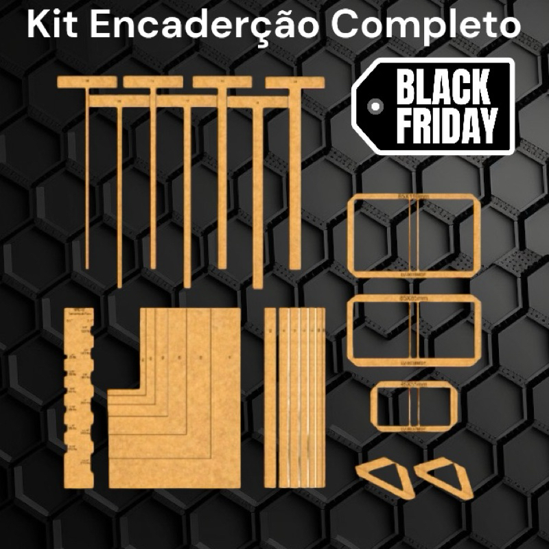 kit Gabarito Encadernação Cartonagem Papelaria Post It Esquadro Wire-O Mdf