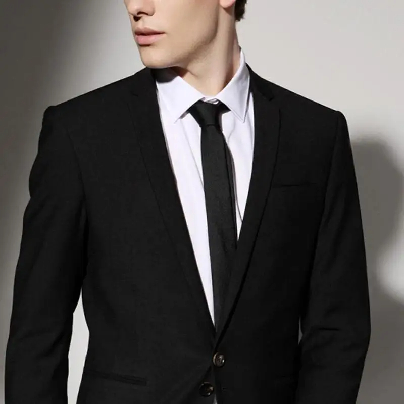 Gravata Com Nó Pronto Regulavel Preto Importada 960 Fios Formal Estampada Adulto Elegância Clássica
