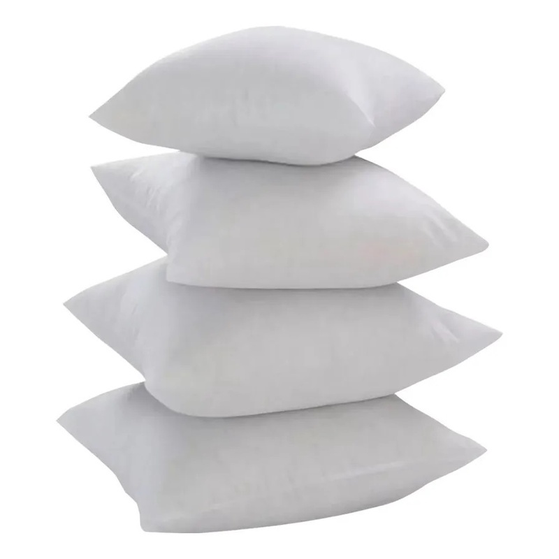 Kit 12 Enchimento de Almofada Refil 45x45cm Fibra Têxtil