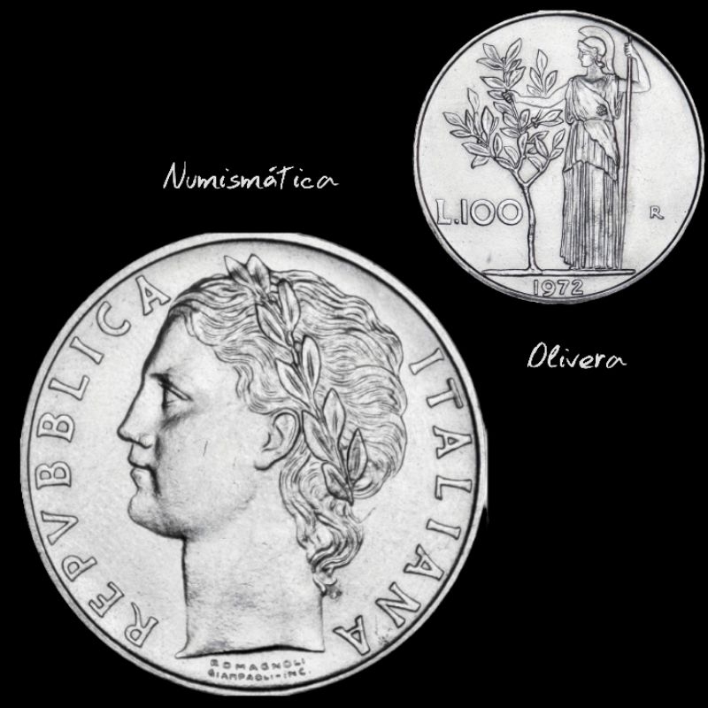 L.: 0249 - Moeda antiga 100 liras - Italia.