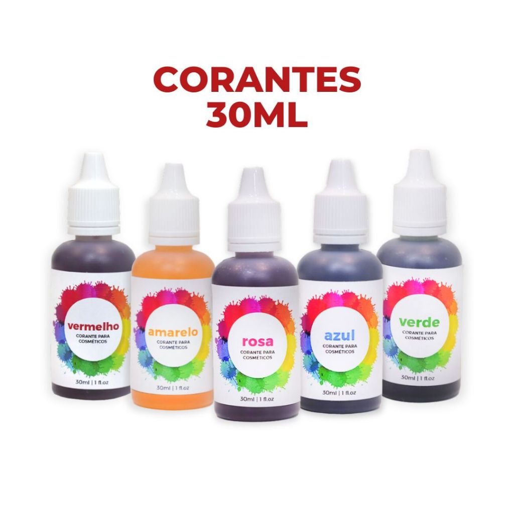 Corante Cosmético à base de Água (30ml - 100ml)