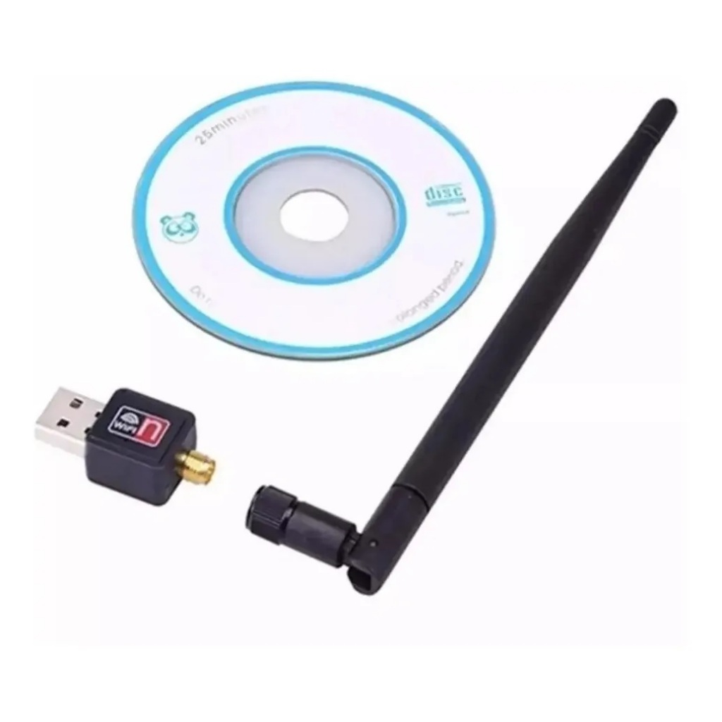 Antena Wireless Usb Wi-fi Adaptador Sem Fio 1800 Mbps 802.iin + CD de Instalação GRATIS