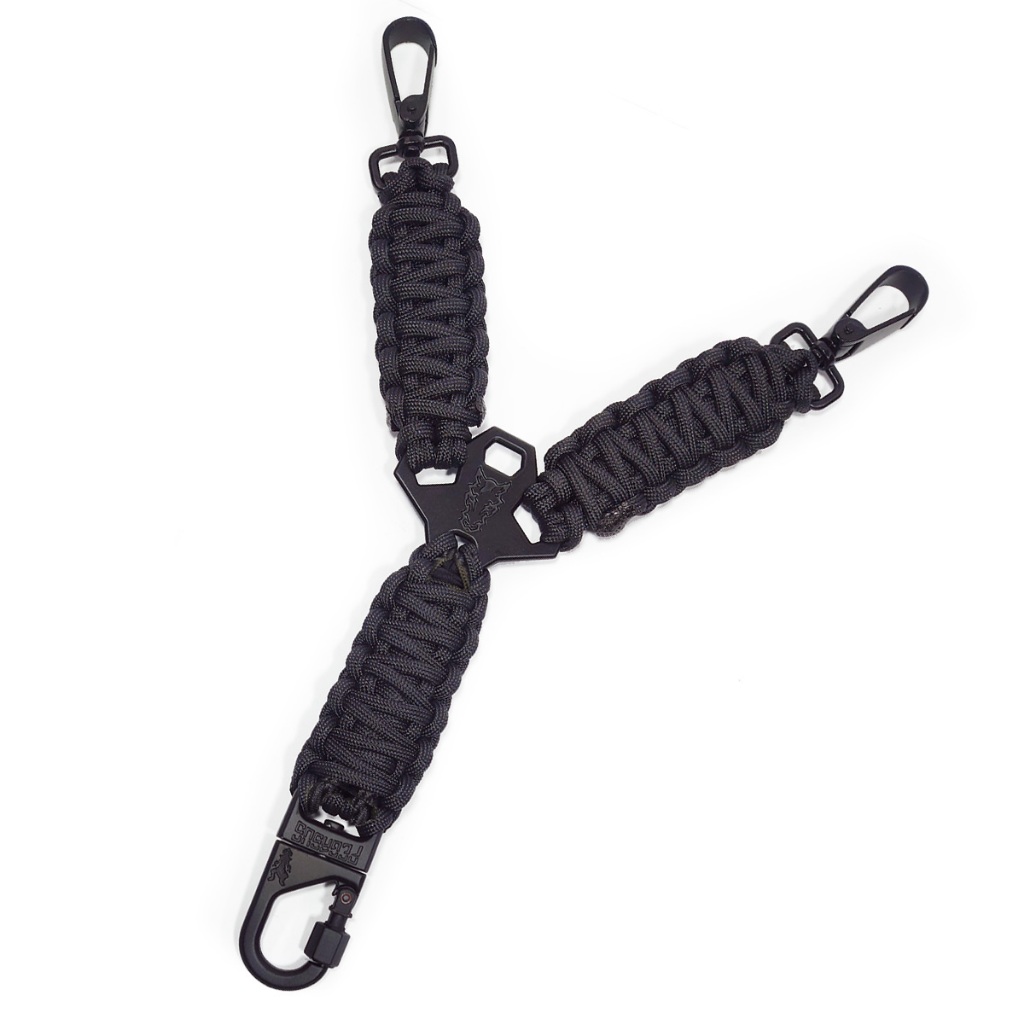 Bandoleira Tática 1 Ponta Raptor Paracord Engate Em Metal Com Dupla Trava - Pegasus