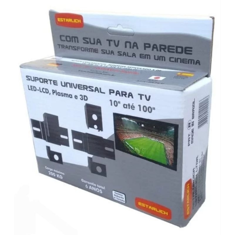 Suporte Tv Fixo Universal 10" A 105" 2222 Preto Definity