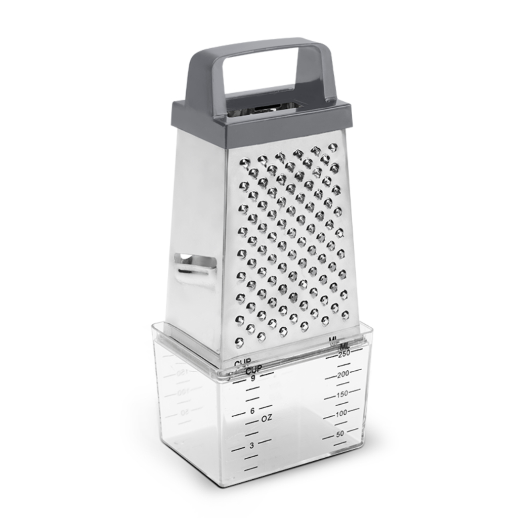 Ralador 4 Faces com Coletor - Brinox Top Pratic 20,5 cm Aço Inox