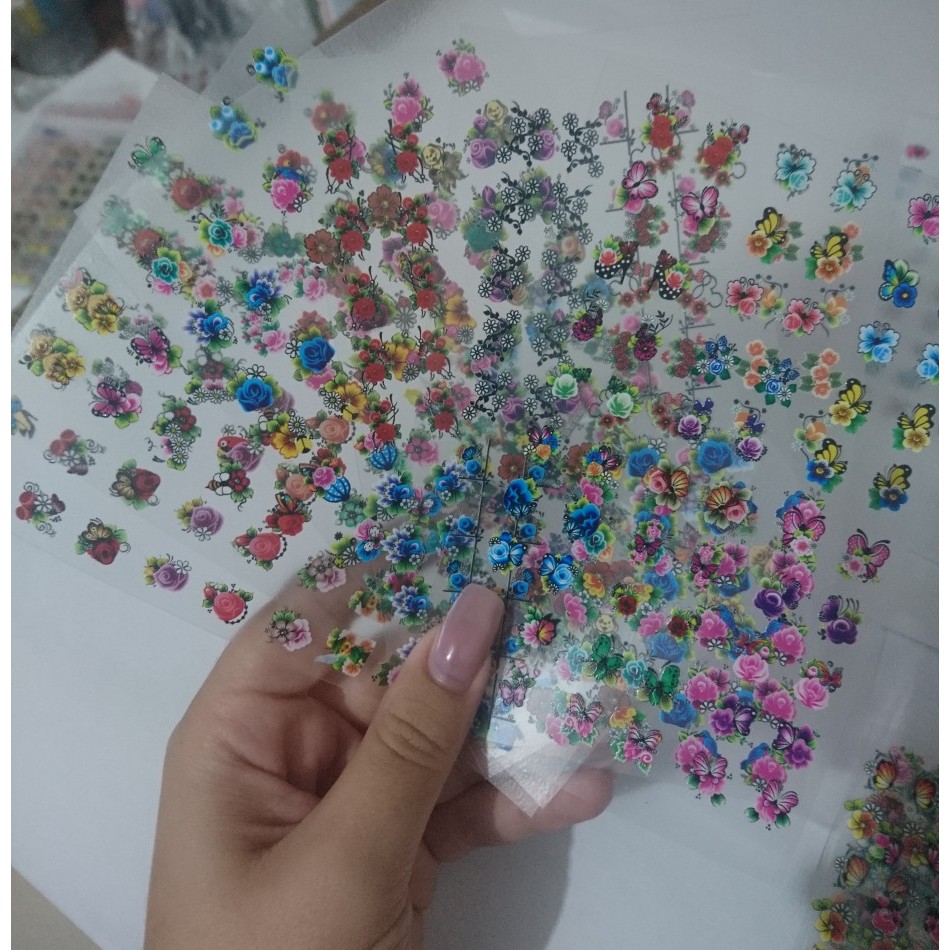 Adesivos de Unha 3D Pré Prontas Mãos Pés Incríveis Revenda Adesivo Unhas Pelicula Nail Art Desig