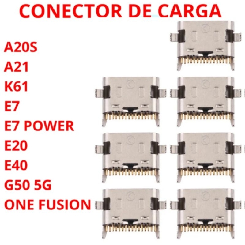 Kit Conector USB Dock A 20s/LG K 41s/A 21/G 50,A225g Tipo C/16 Pinos