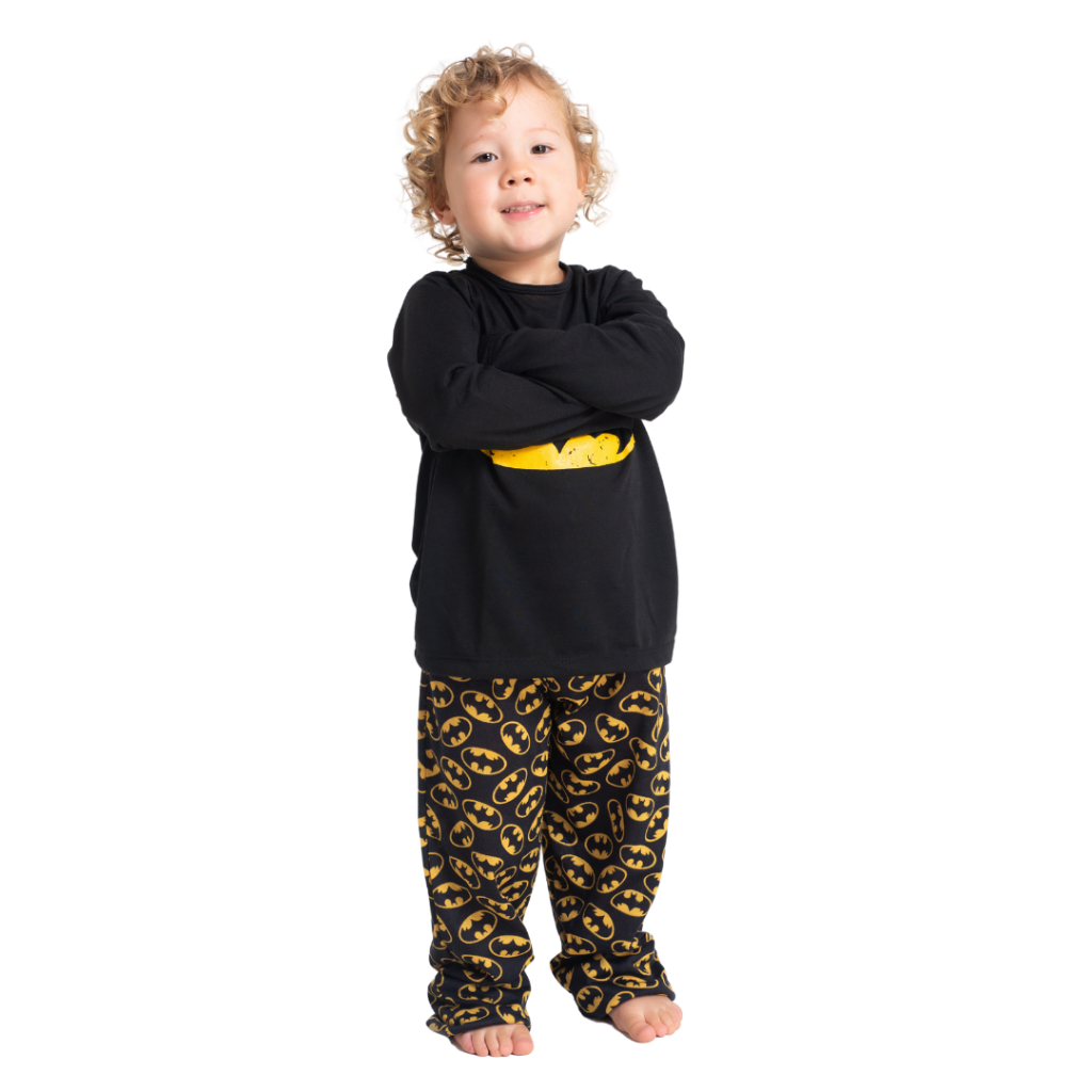 Roupa de Dormir Heróis Manga Longa Calça Comprida Menino Infantil Inverno Festa do Pijama 327