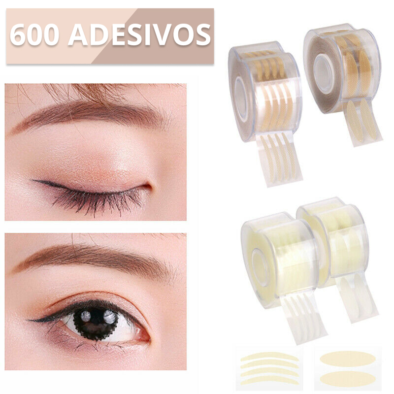 600 Adesivos Corretor P/ Levantar Pálpebras Caídas Efeito Imediato