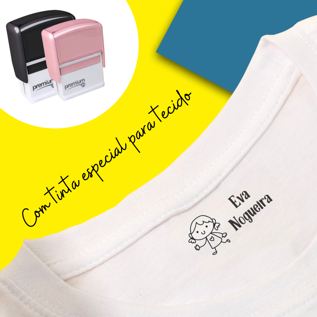 Carimbo para Tecido marcação de uniforme Marcação de roupas com tubo de tinta.