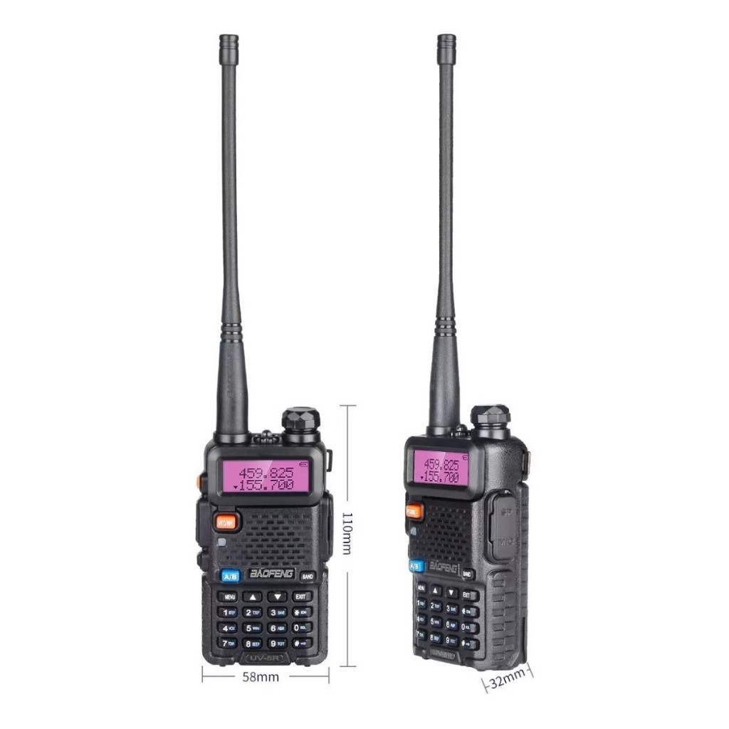 Rádio Comunicador Dual Band Uhf Vhf Uv-5r HT Fm