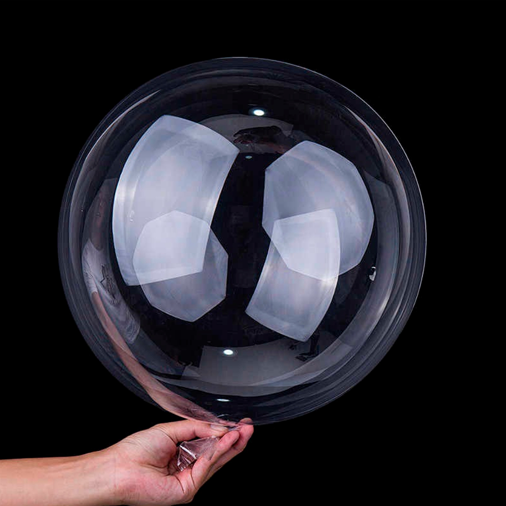50 Unidades Balão Bubble 18 Polegadas - 45 Cm - Cristal