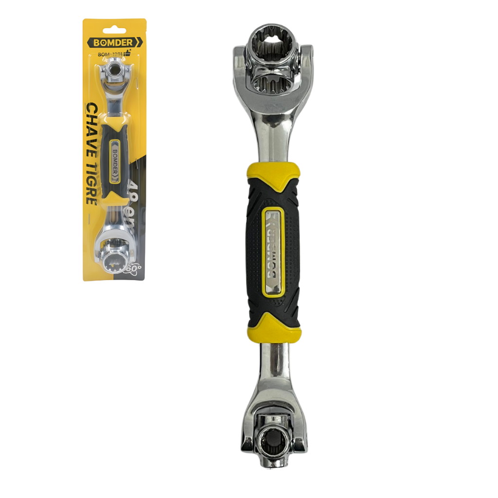 Chave Tigre Soquete Boca 8-19mm Universal 48em1 Gira 360° Multifuncional Profissional