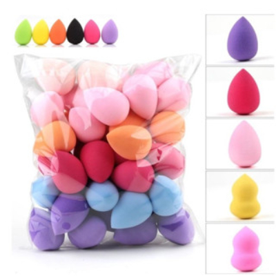 Kit de 6 Esponjas de Maquiagem Multifuncionais - Perfeitas para Base, Corretivo e Contorno, Cores Vibrantes e Ecológicas