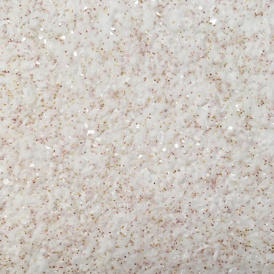 Kit Completo Papel de Parede Líquido - Glitter dourado + Rose (Com Desempenadeira)