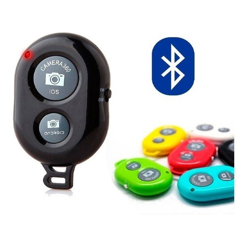 Controle Bluetooth Shutter Fotos para Selfie e Videos Android e IPhone
