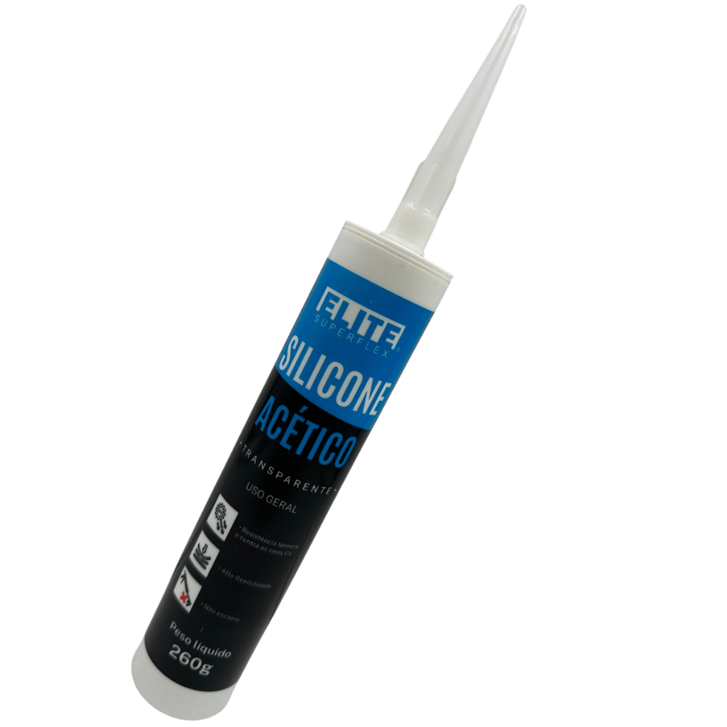 Silicone Acético Uso Geral Incolor Adesivo Construção 260g