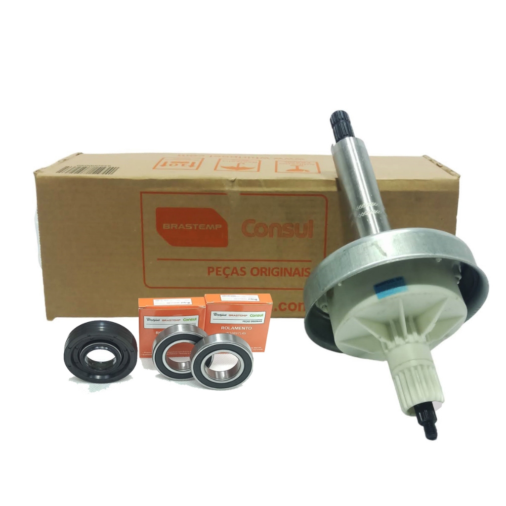 Kit Mecanismo Eixo Mini  Brastemp consul Bwk12 BWJ09 Cwh12 CWG12 CWS11 CWE09 CWS12 CWH11 CWB09 CWH11 CWB08 CWB09 CWH11