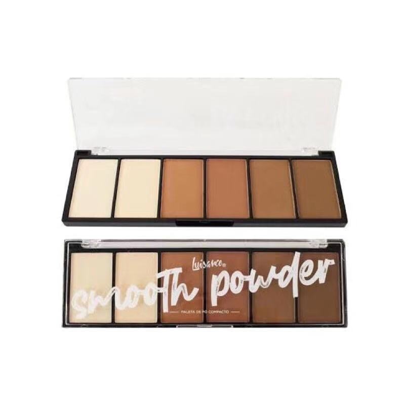Paleta De Pó De Contorno Luisance 06 Cores Promoção L3120