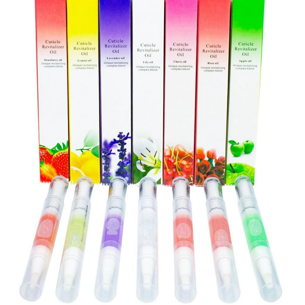 Kit 03 Canetas Óleo Revitalizador De Cutículas Aroma Hidratante Oleoso