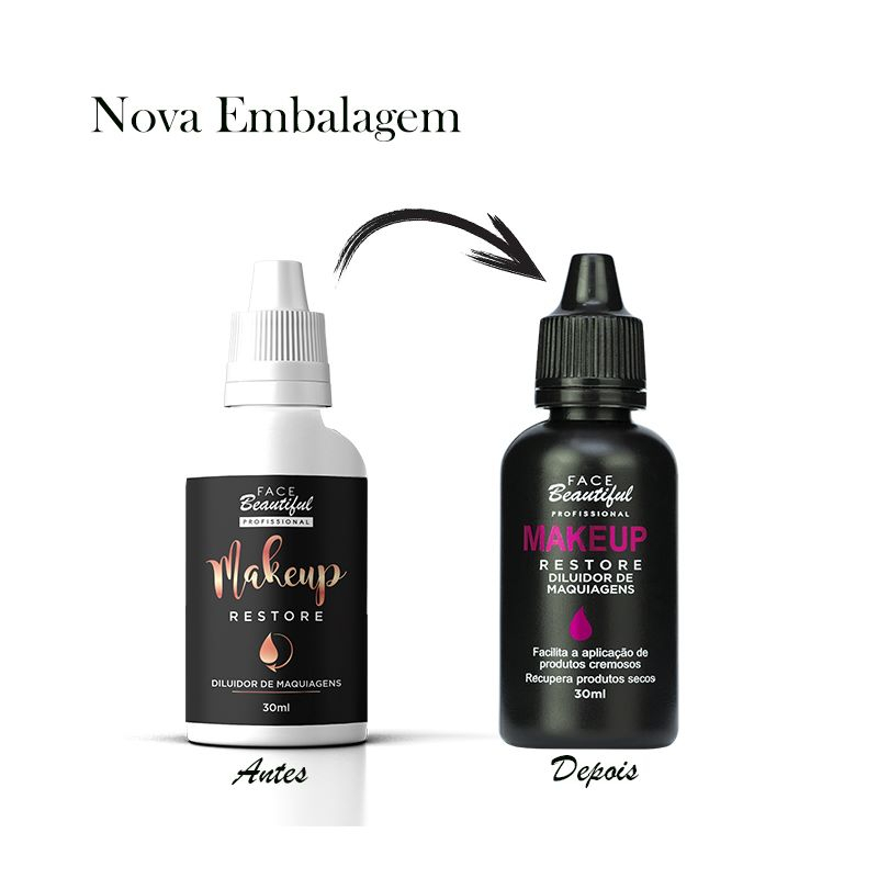Diluidor de Maquiagens Makeup Vegano 20ml Face Beautiful