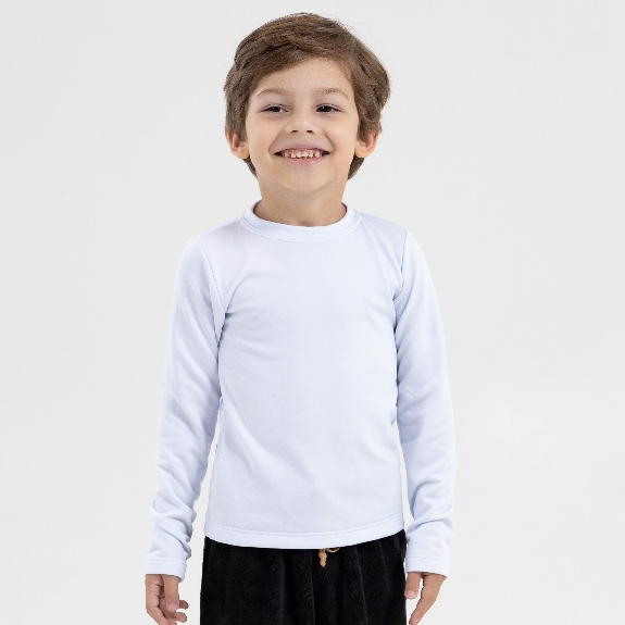 KIT C/2 BLUSAS TÉRMICAS INFANTIS UNISSEX 2 AO 14 PELUCIADA DE INVERNO