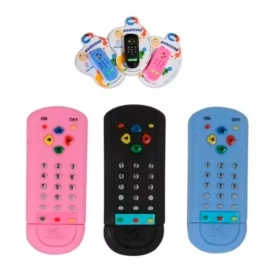 Mordedor Bebe Controle Remoto Macio Anti Stress