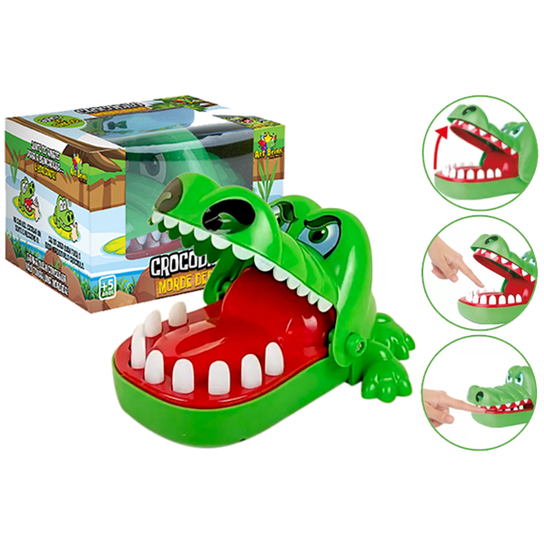 Crocodilo Dentista Morde Dedo Brinquedo Infantil Jogo Interativo Tabuleiro Concentração 3+ Original