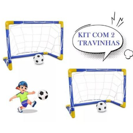 1 a 2 Trave Golzinho Futebol Rede e Bola brinquedo Para Crianças menino meninas