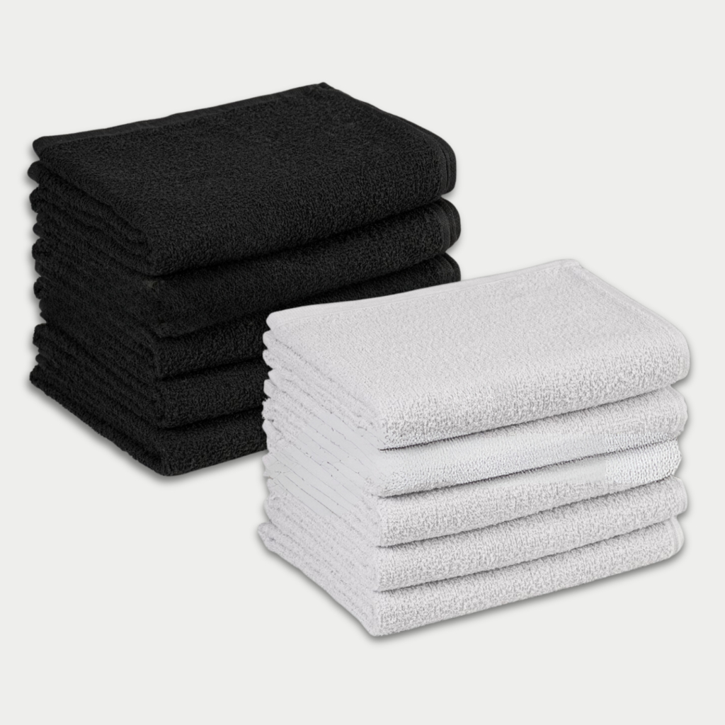 Kit com 30 Toalhas de Rosto Grande - Uso Profissional - Salão - Barbearia - Manicure