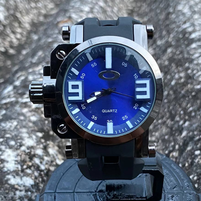 Relevantes masculinos de vidroestilo europeu e americano com pulseira de borracha de titânio