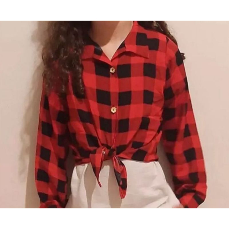 Camisa xadrez infantil menina ótima para festa junina TAM . 2 ao 16